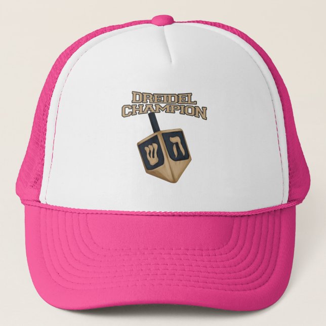 Gorra De Camionero Hanukkah Fun Dreidel Champion (Anverso)