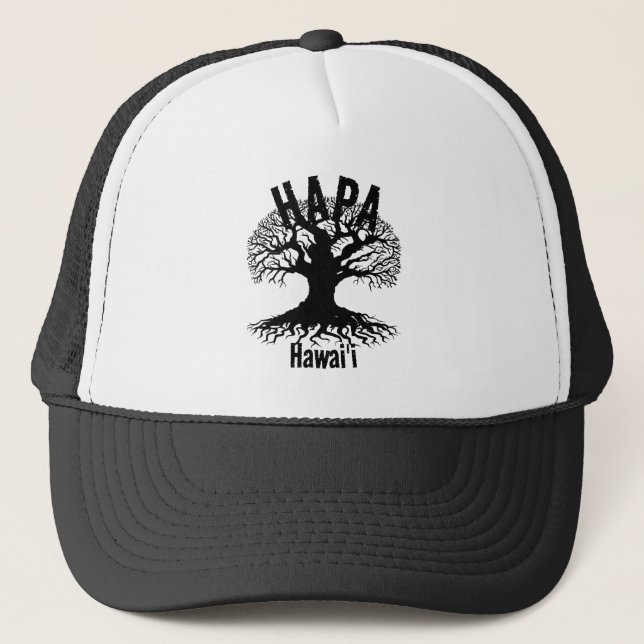 Gorra De Camionero HAPA HAWAII ROOTS Blk (Anverso)