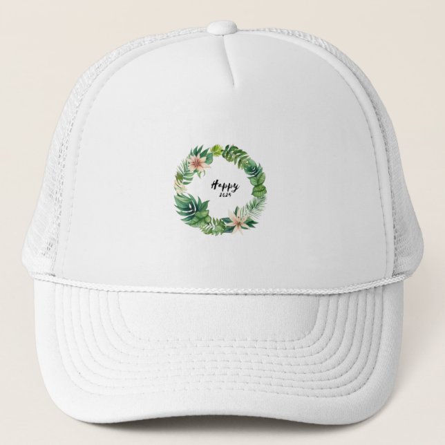 Gorra De Camionero Happy2025Wreath (Anverso)