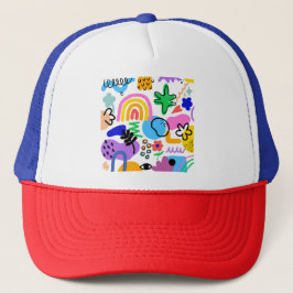 Gorra De Camionero Happy and colorful abstract designs