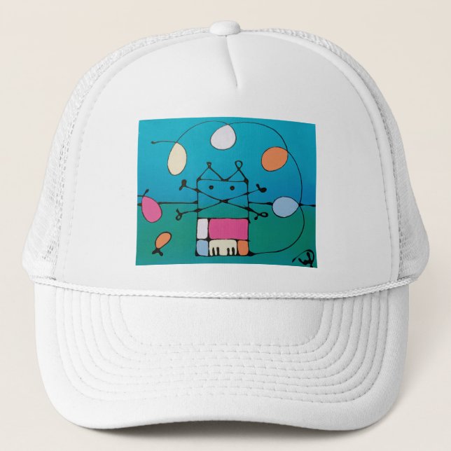 Gorra De Camionero happy birthdaycat - T-shirt (Anverso)