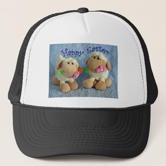Gorra De Camionero Happy Easter Lambs (Anverso)