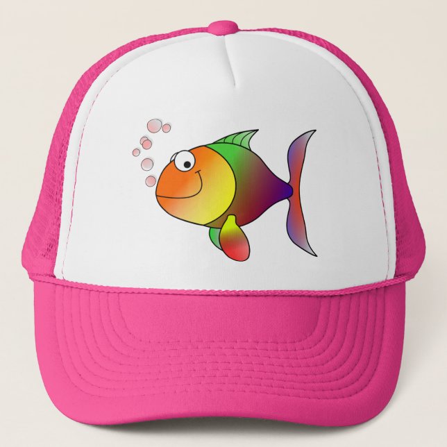 Gorra De Camionero Happy Fish Cap (Anverso)