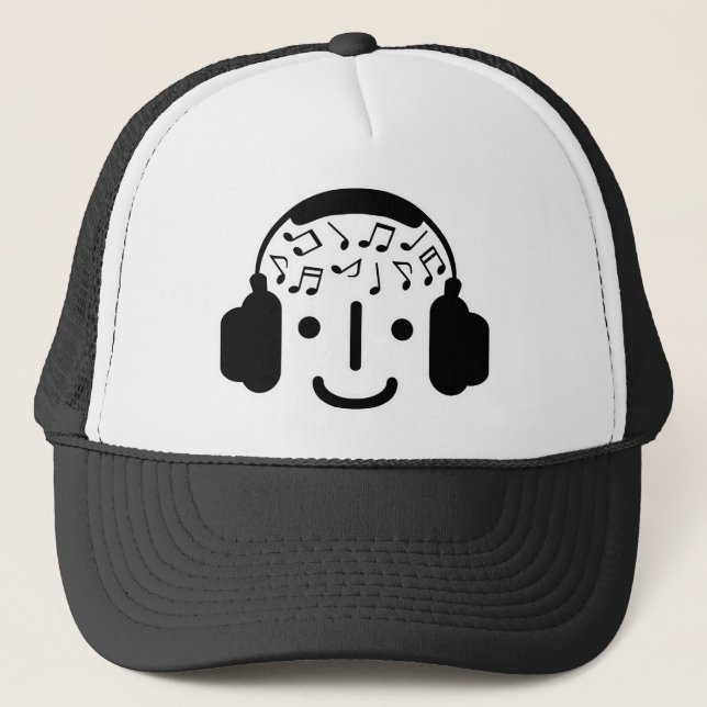 Gorra De Camionero Happy_Music (Anverso)