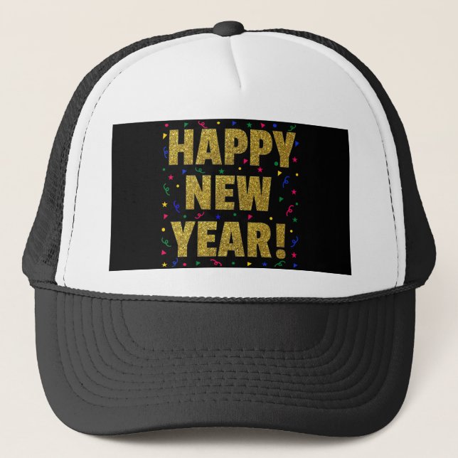 Gorra De Camionero Happy New Year (Anverso)