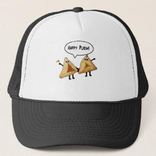 Gorra De Camionero Happy Purim Cute Smiling Hamentaschen Cartoon