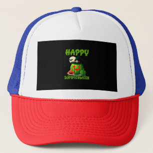 Gorra De Camionero Happy Summerween Summer Watermelon Jack-O-Lantern