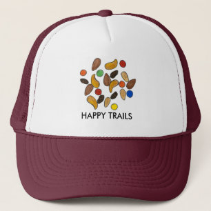 Gorra De Camionero Happy Trails Nuts Raisins Snack Food Trail Mix