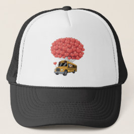 Gorra De Camionero Happy Valentine's Day Bus with Owl