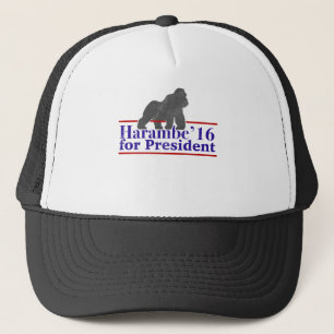 Gorra De Camionero Harambe para presidente 2016 Meme divertido