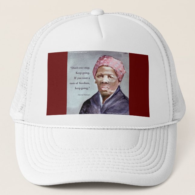 Gorra De Camionero Harriet Tubman y cita (Anverso)