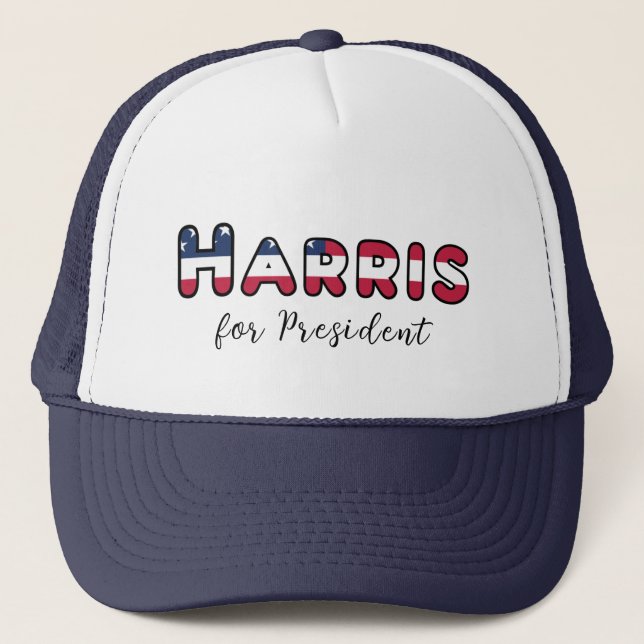 Gorra De Camionero Harris por las elecciones presidenciales en Estado (Anverso)