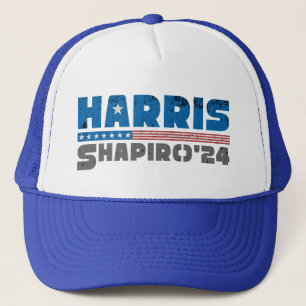 Gorra De Camionero Harris Shapiro 2024 Huelga de cosecha patriótica