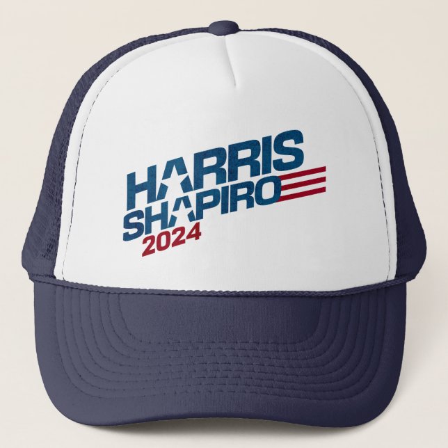 Gorra De Camionero Harris Shapiro 2024 Stars and Stripes Patriotic (Anverso)