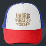 Gorra De Camionero Harris Tim Walz Escudo Vintage Harris Waltz 2024<br><div class="desc">Harris Tim Walz Escudo Vintage Harris Waltz 2024</div>