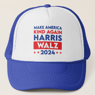 Gorra De Camionero Harris Walz 2024 hace que Estados Unidos vuelva a