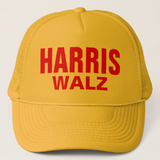 Gorra De Camionero Harris Walz amarillo