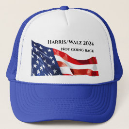 Gorra De Camionero Harris/Walz no va hacia atrás