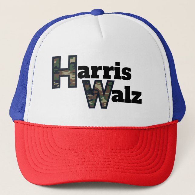 Gorra De Camionero Harris Walz Trucker Hat (Anverso)