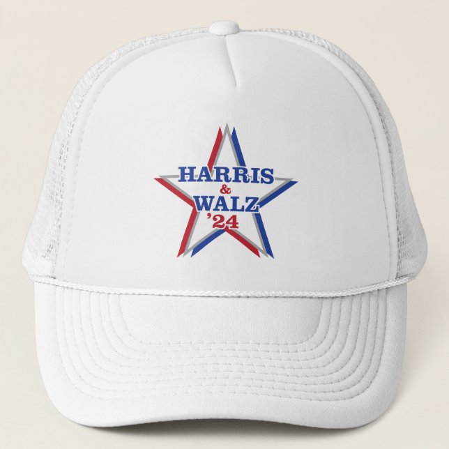 Gorra De Camionero HARRIS y WALZ '24 (Anverso)