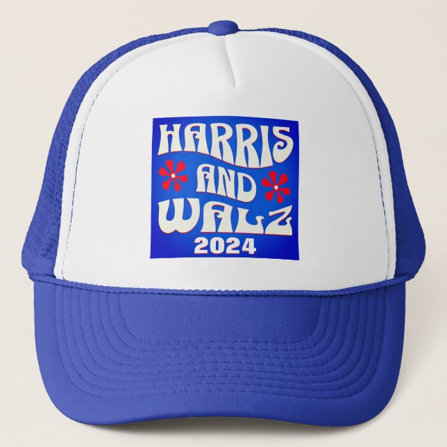 Gorra De Camionero Harris y Walz Retro (Anverso)
