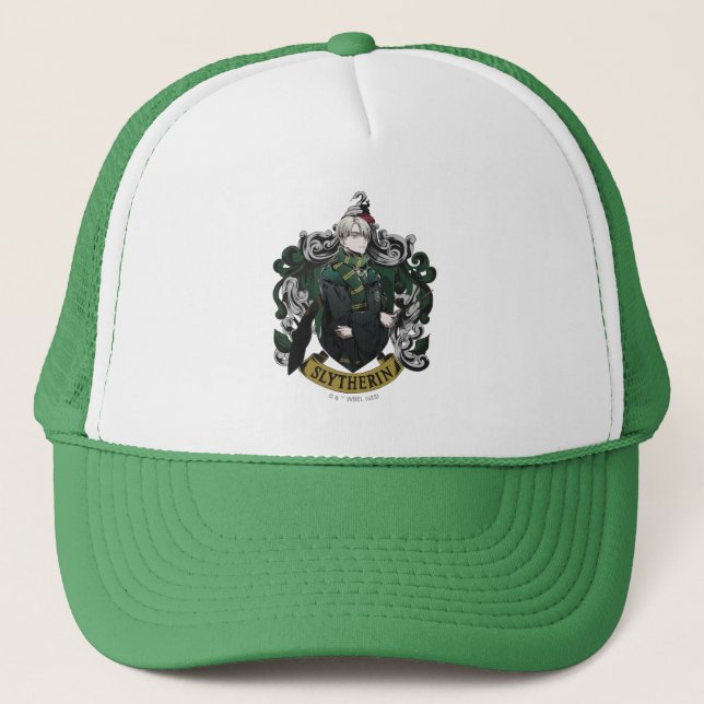 Gorra De Camionero HARRY POTTER™ | Anime Draco Malfoy House Escudo (Anverso)