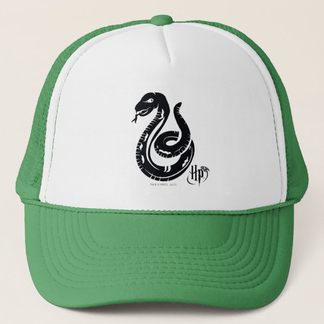 Gorra De Camionero Harry Potter | Icono de serpiente Slytherin (Anverso)
