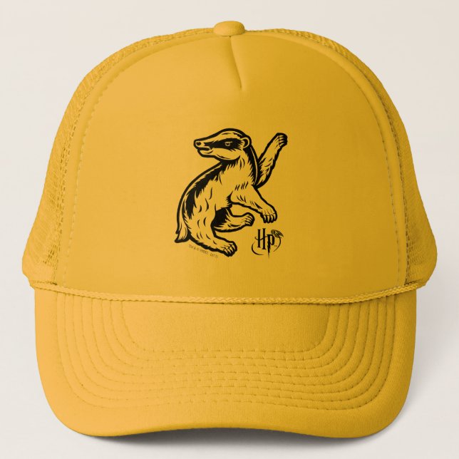 Gorra De Camionero Harry Potter | Icono del distintivo de Hufflepuff (Anverso)