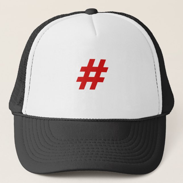 Gorra De Camionero Hashtag (Anverso)