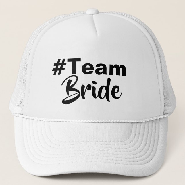 Gorra De Camionero Hashtag Team Bride (Anverso)