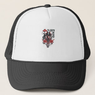 Gorra De Camionero Hasta que la muerte nos haga parte - Arte de Skele