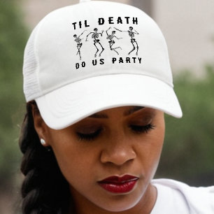 Gorra De Camionero Hasta que la Muerte nos Separe Fiesta de Esqueleto