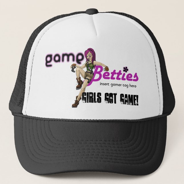 Gorra De Camionero hat_Black de GameBetties (Anverso)