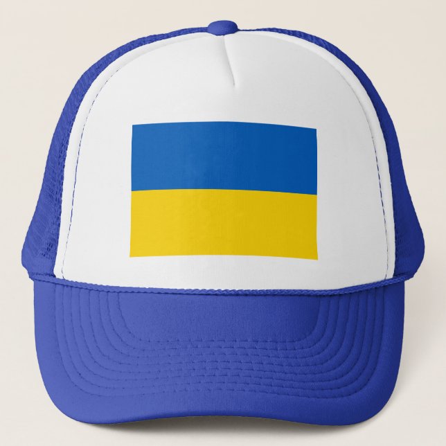 Gorra De Camionero HAT de la bandera nacional de Ucrania (Anverso)