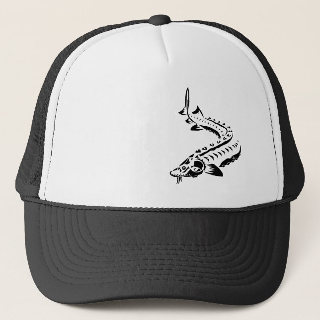 Gorra De Camionero HAT-STURGEON - TRIBAL LAKE STURGEON - gorra-CAMIÓN (Anverso)