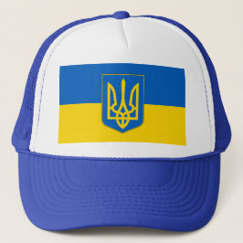 Gorra De Camionero Hat with Flag of Ukraine