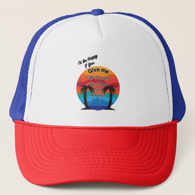 Gorra De Camionero Havasu, Sunshine y Whiskey (Anverso)
