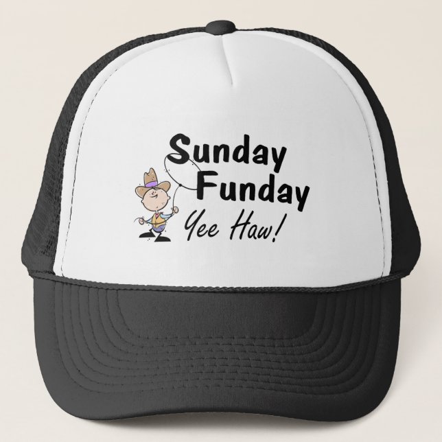 Gorra De Camionero Haw de domingo Funday Yee (Anverso)
