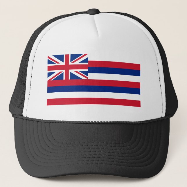 Gorra De Camionero Hawái, bandera del estado del paraíso alohá hawaia (Anverso)