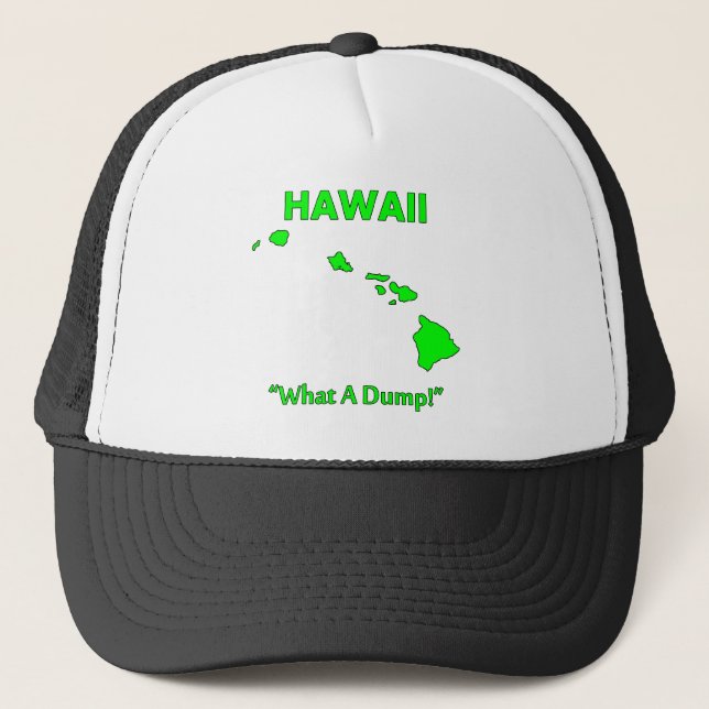 Gorra De Camionero Hawái - ¡Qué Basura! (Anverso)