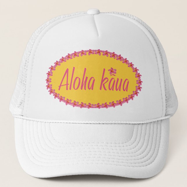 Gorra De Camionero Hawaiana kaua-Amarilla (Anverso)