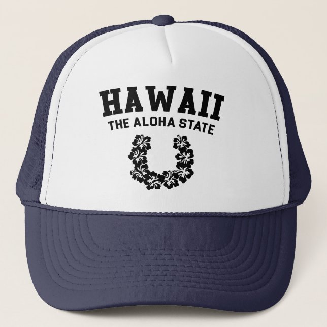 Gorra De Camionero Hawaii el estado de la hawaiana (Anverso)