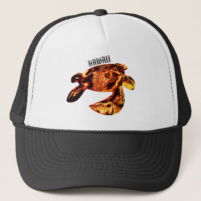 Gorra De Camionero Hawaii Tribal Honu Lava (Anverso)