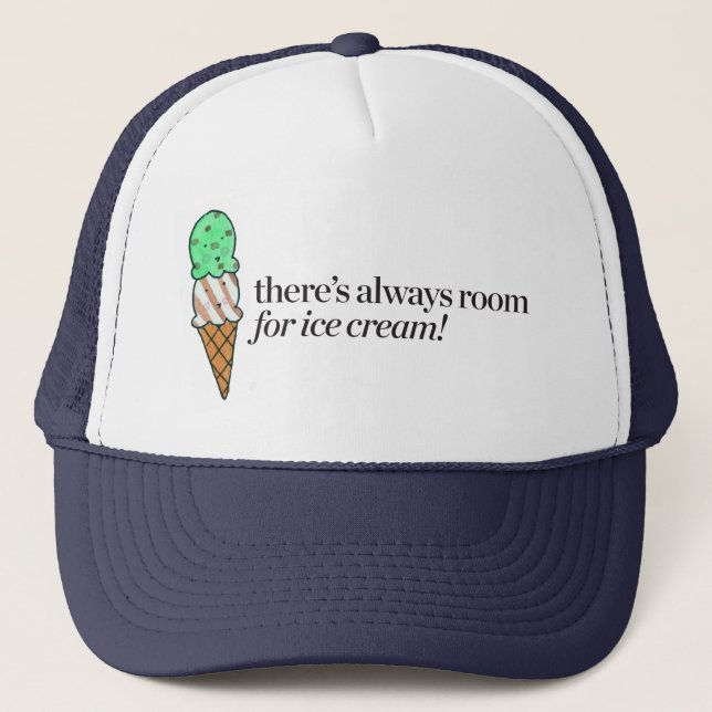 Gorra De Camionero Hay siempre sitio para el helado (Anverso)