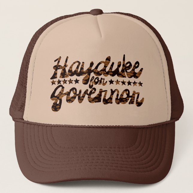 Gorra De Camionero Hayduke para floral retro del gobernador (Anverso)