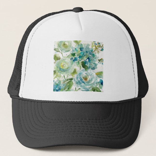 Gorra De Camionero HAZ06 acuarela fresca Floral.tif (Anverso)