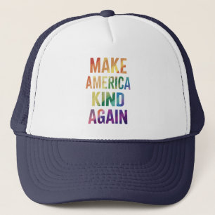 Gorra De Camionero Haz que América Vuelva a Ser Amable Arcoíris LGBTQ