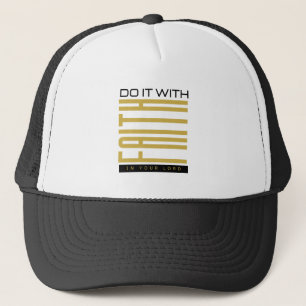Gorra De Camionero Hazlo con Faith Biblic