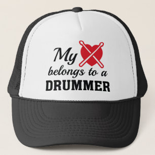 Gorra De Camionero Heart Belongs Drummer