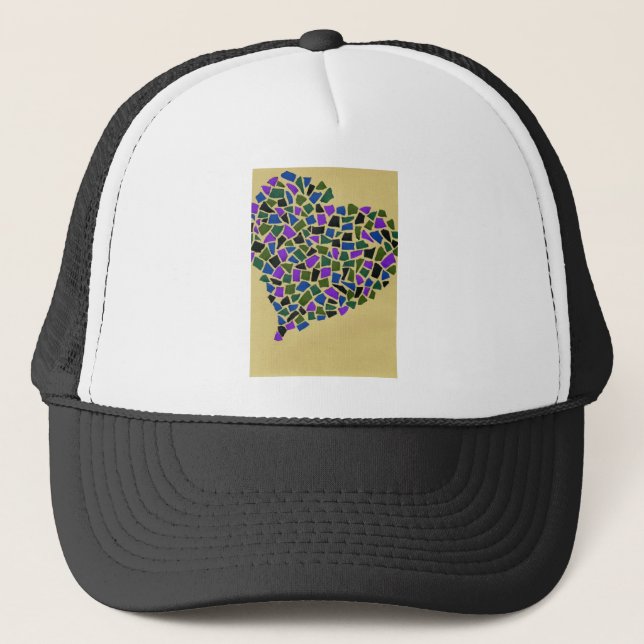 Gorra De Camionero Heart of mosaic (Anverso)